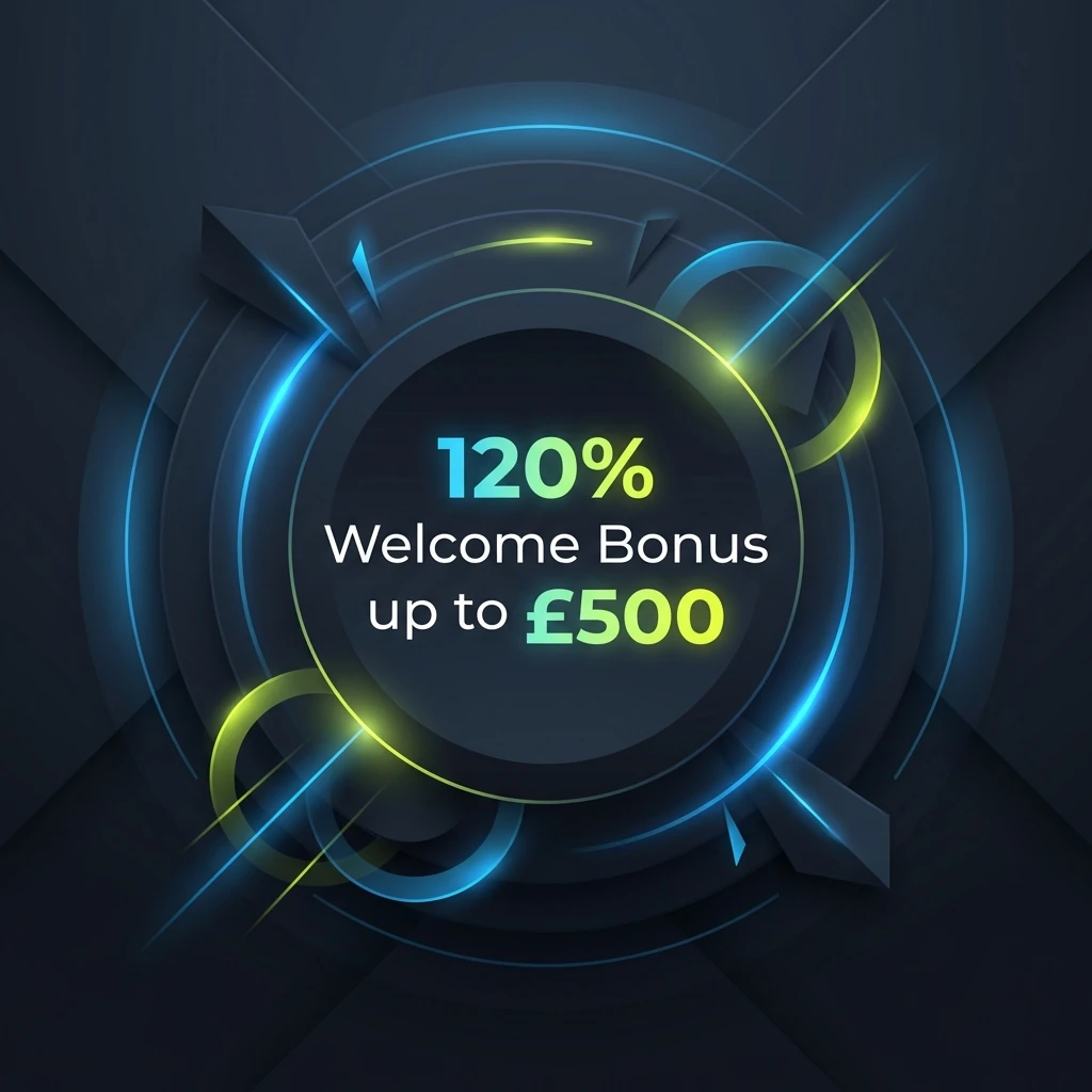 120% Welcome Bonus up to £500